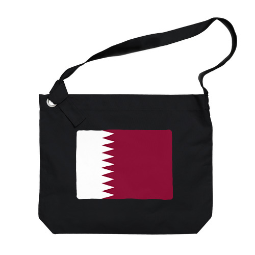 カタールの国旗 Big Shoulder Bag