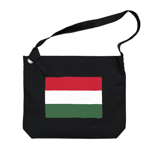 ハンガリーの国旗 ビッグショルダーバッグ