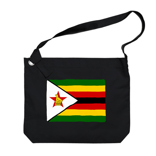 ジンバブエの国旗 ビッグショルダーバッグ