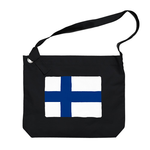 フィンランドの国旗 Big Shoulder Bag