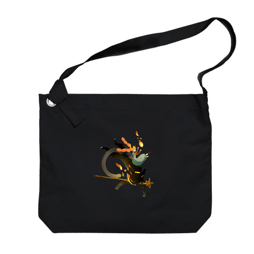 炎の魔法 Big Shoulder Bag