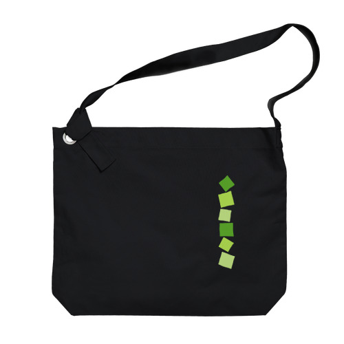 緑色の四角形 Big Shoulder Bag