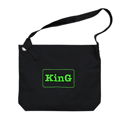 KinG 黒フチロゴシリーズ ビッグショルダーバッグ