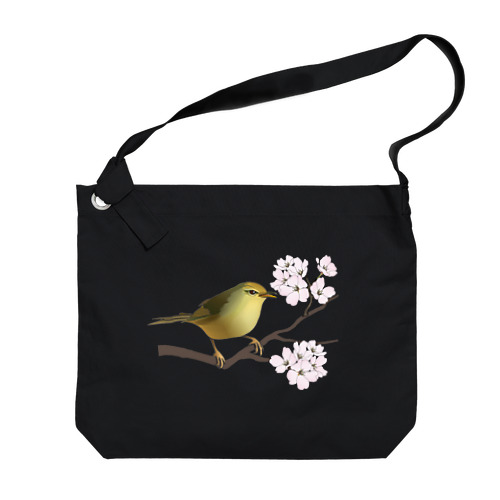 桜にウグイス Big Shoulder Bag