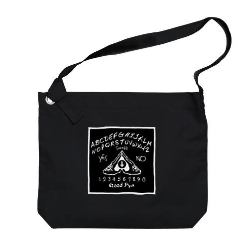 ウィジャボード　Ouija　黒 Big Shoulder Bag