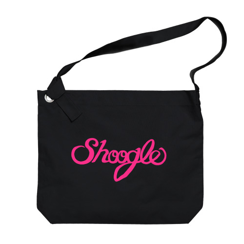 Shoogle(シューグル)ロゴ ピンク ビッグショルダーバッグ