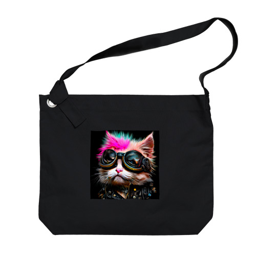 Perfectly Punk Cats Big Shoulder Bag