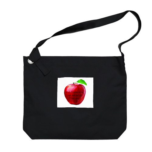 幸せのりんご Big Shoulder Bag
