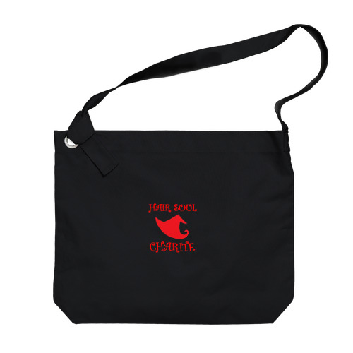 シャーリットのハットロゴ赤改 Big Shoulder Bag