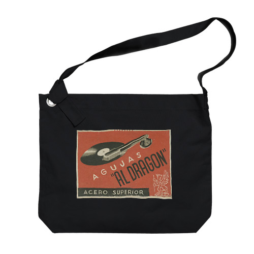 スペイン・バルセロナ 1950年代 レコード針"AL DRAGÓN" Big Shoulder Bag