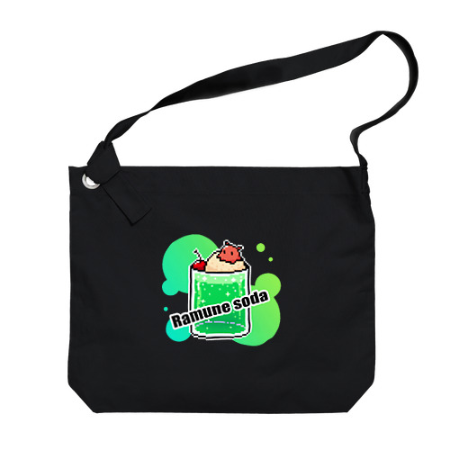 メンダコ ラムネソーダ（アカ） Big Shoulder Bag