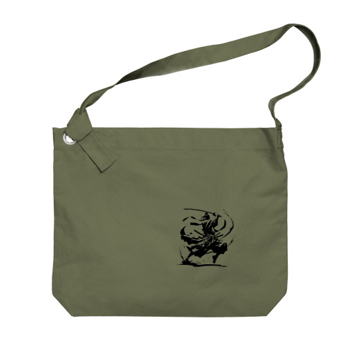 A lonely SAMURAI Big Shoulder Bag