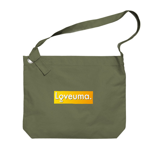 Loveuma. Box Logo Big Shoulder Bag