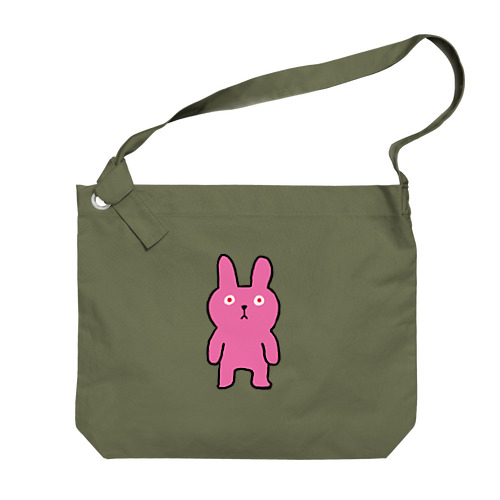 やばウサ直立 Big Shoulder Bag