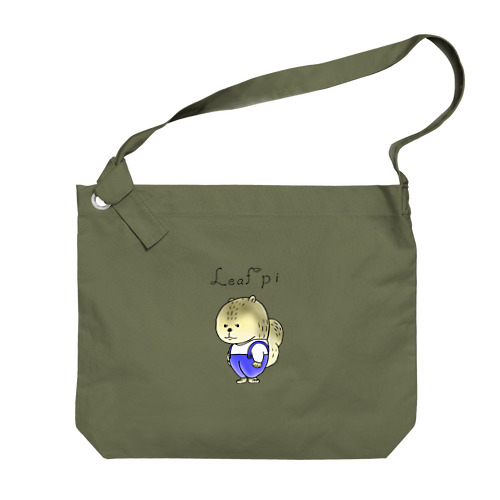 Leafpi's ロゴ Big Shoulder Bag