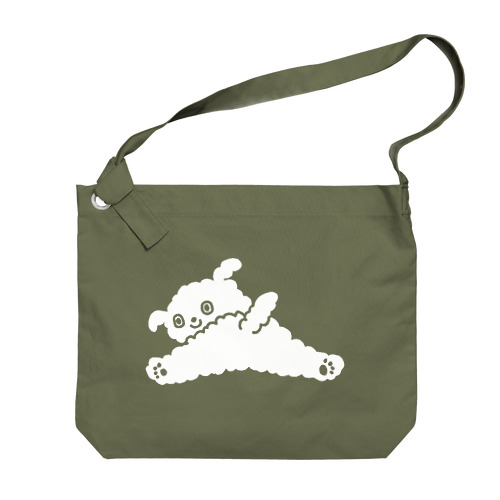 くもけん（おちり） Big Shoulder Bag