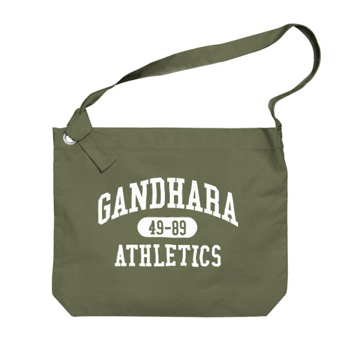 GANDHARA ATHLETICS （ホワイト プリント バージョン） Big Shoulder Bag