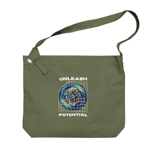 "Unleash Potential" Graphic Tee & Merch Big Shoulder Bag