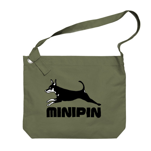 minipin jump Big Shoulder Bag