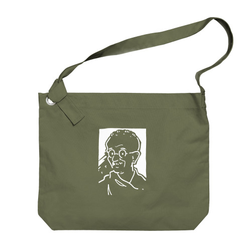 マハトマ・ガンディー(Mahatma Gandhi) Big Shoulder Bag