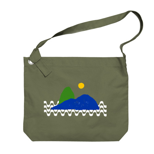 シュガーロフ・マウンテン（Day/背景透明） Big Shoulder Bag