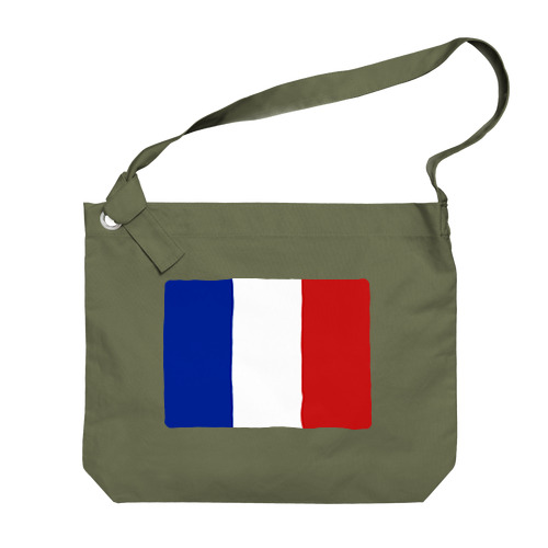 フランスの国旗 ビッグショルダーバッグ