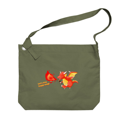 Singing Dragon Big Shoulder Bag