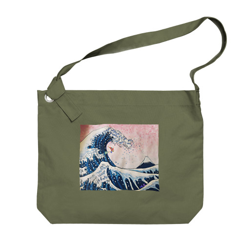 富嶽三十六景神奈川沖浪裏2021 Big Shoulder Bag