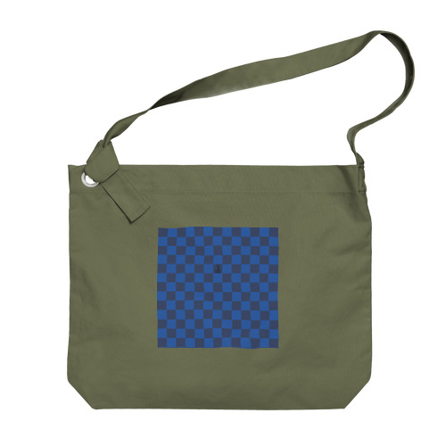 【FreeStylers】style check(Blue) Big Shoulder Bag