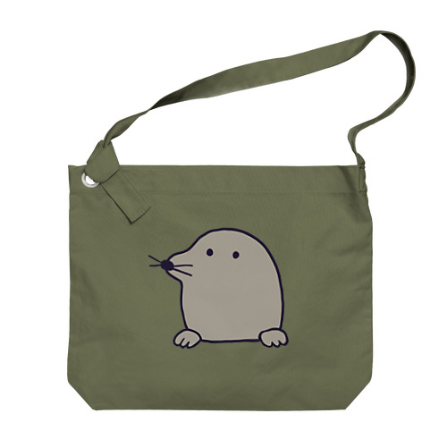 ひょっこりもぐら Big Shoulder Bag