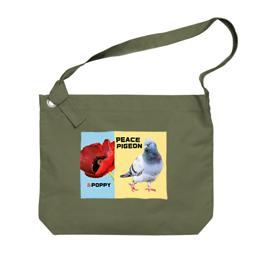 PEACE  PIGEON ＆POPPY Big Shoulder Bag