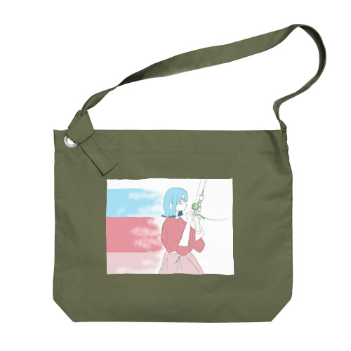 三色のやつ(透過してない) Big Shoulder Bag