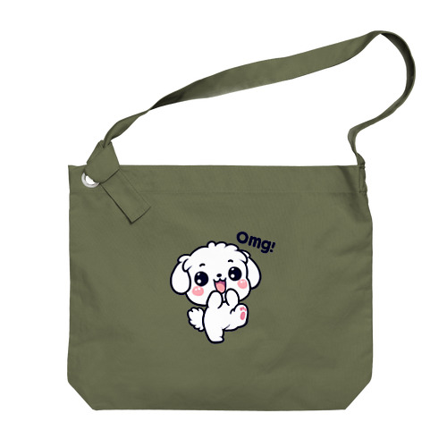 OMG-DOG マルチーズのまるる Big Shoulder Bag