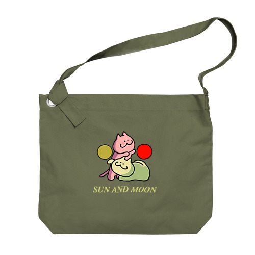 月にゃんと太陽にゃん Big Shoulder Bag