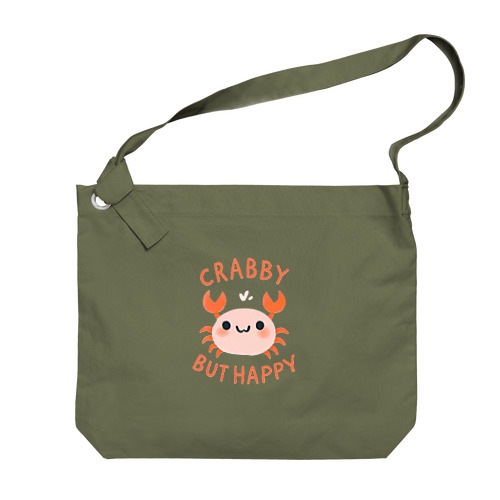CRABBY BUT HAPPY Big Shoulder Bag