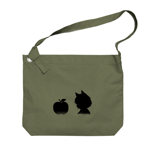 りんごとおおかみ Big Shoulder Bag