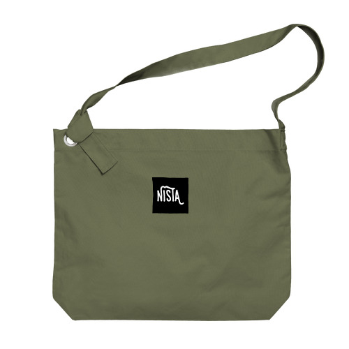 NISTA square box logo Big Shoulder Bag