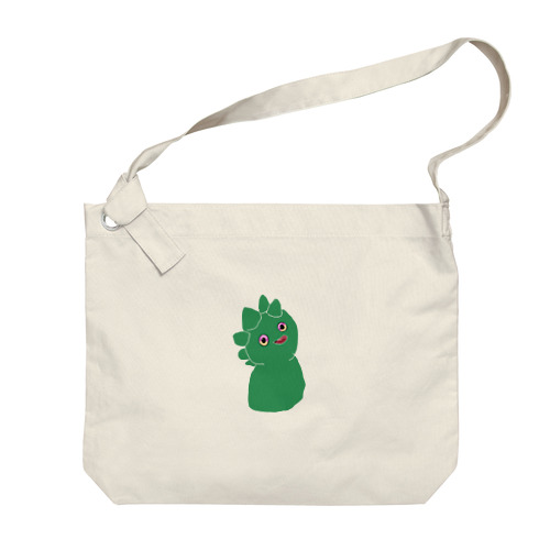 緑の可愛い子 Big Shoulder Bag