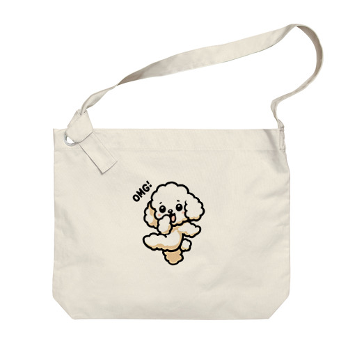 OMG DOG オーマイガ！トイプードルのぷぷる Big Shoulder Bag