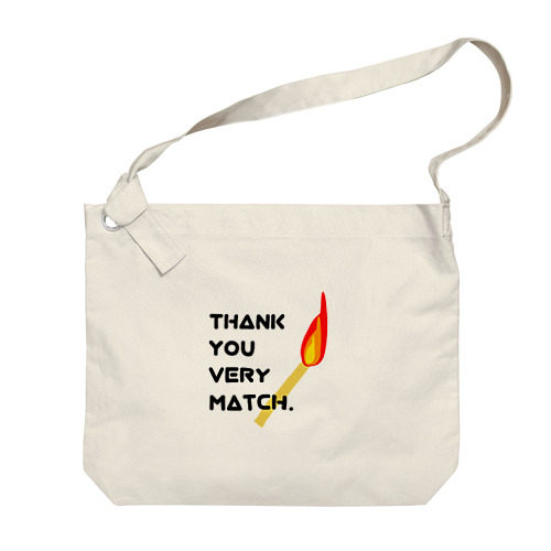 セキングアイテムver.2【THANK YOU VERY MATCH.】 Big Shoulder Bag