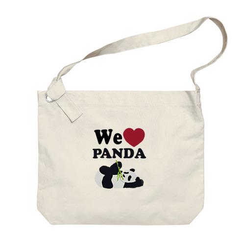 we love パンダ Big Shoulder Bag