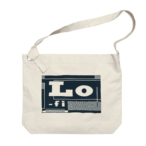Lo-fi／単色 Big Shoulder Bag