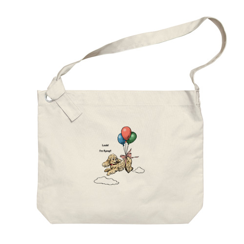 Flying American cocker spaniel Big Shoulder Bag