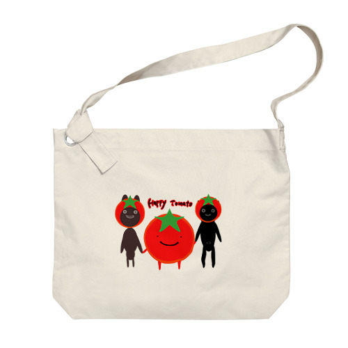 ウサネコtoトマト Big Shoulder Bag