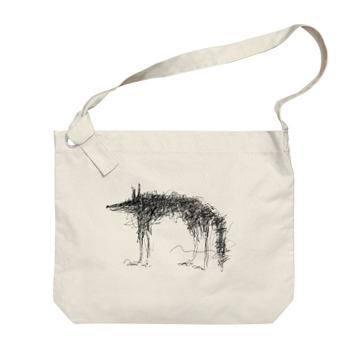 flower wolf Big Shoulder Bag