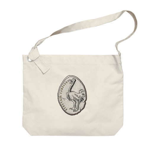 Struthio camelus Big Shoulder Bag