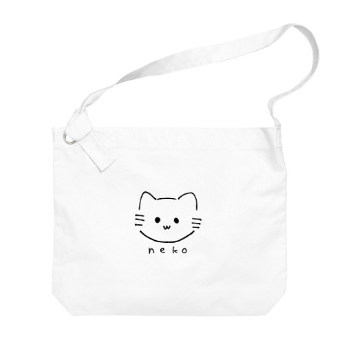 ねこ Big Shoulder Bag