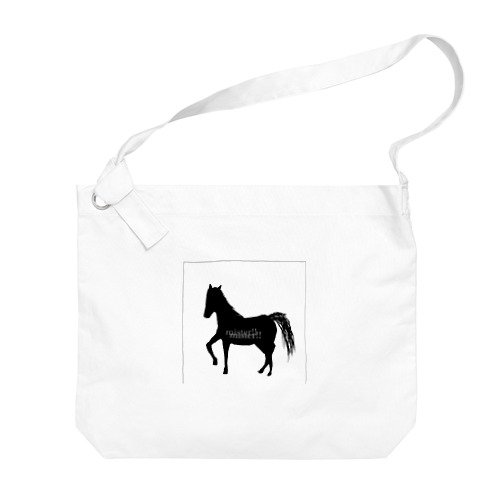  silhouette horse Big Shoulder Bag