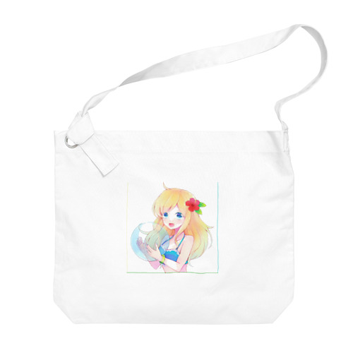 水着美女　 Big Shoulder Bag