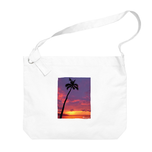 sunsetヤシの木 Big Shoulder Bag